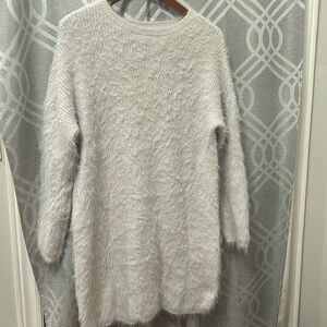 PRiMARK - White Lashout Sweater Dress Eyelash sweater dress size XL